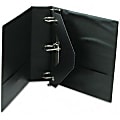 Universal D-Ring Binder With Label Holder, 8 1/2" x 11", 2" Capacity, Black
