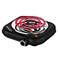 Brentwood® 1,100-Watt Single-Coiled Countertop Electric Burner with Temperature Control & Power Indicator Light, Black, TS-323BK 1 thumbnail image