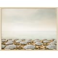 Amanti Art Seaside 4 Beach by Carina Okula Wood Framed Wall Art Print, 41”W x 31”H, Natural