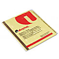 Universal 20812 Index Divider - Printed A-Z - 8.5" x 11" - 25 / Set - Buff Divider - Clear Tab 1 thumbnail image