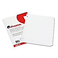 Universal Write-On/Erasable Indexes with Tab - Blank - 8 Tab(s)/Set - 8.5" x 11" - 1 Set - White Divider - White Tab