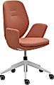 Raynor® Centrik Ergonomic Fabric Mid-Back Managerial Chair, Coral/White