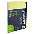 Universal Deluxe Preprinted Simulated Leather Tab Dividers, 8-1/2" x 11", Buff/Black/Gold, Set Of 12 Dividers 1 thumbnail image