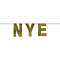 Amscan 120709 New Year's NYE Oversized Sequin Banner, 15" x 144", Gold 1 thumbnail image