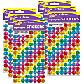 TREND SuperSpots Stickers, Colorful Smiles, 400 Stickers Per Pack, Set Of 6 Packs