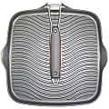 Starfrit 10" x 10" Grill Pan with Foldable Handle - Grilling, Cooking - Dishwasher Safe - Oven Safe - Black - Cast Aluminium Body