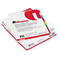 Innovera Economical Insertable 8-Tab Index Dividers, Assorted/Buff, Pack Of 24