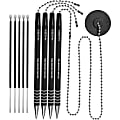 Nadex Coins NCS8-1177 4-Pack Secure Counter Ballpoint Pens (Black) - Black Ink - 4 / Pack 1 thumbnail image