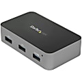 StarTech.com 4 Port USB C Hub with Power Adapter, USB 3.1/3.2 Gen 2 (10Gbps), 4x USB Type A, Self Powered, Fast Charge Port, Mountable - HB31C4AS 1 thumbnail image