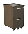 Alera® Sedina 20"D Vertical 2-Drawer Mobile File Cabinet, Espresso