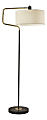 Adesso® Jacob Floor Lamp, 57"H, Off-White Shade/Black Base