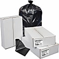 Everyday Genuine Joe Low-Density Can Liners - 45 gal Capacity - 40" Width x 46" Length x 1.10 mil (28 Micron) Thickness - Low Density - Black - Resin - Office Waste, Receptacle - Recycled - 100 / Carton