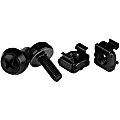 StarTech.com 50pc 10-32 Server Rack Cage Nuts and Screws w/Washers - Network/IT Rack Mount Hardware Kit - CABSCREW1032 1 thumbnail image