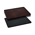 Flash Furniture Reversible Laminate Rectangular Table Top, 24" x 42", Black/Mahogany