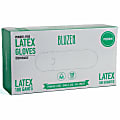 BLUZEN Powder-Free Latex Gloves - 4 mil Thickness - Medium Size - Latex - Off White - Comfortable -  - LAT101MCT 1 thumbnail image