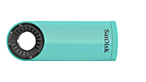 SanDisk Cruzer Dial™ USB 2.0 Flash Drive, 32GB, Teal