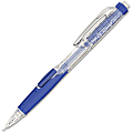Pentel® Twist-Erase Click Mechanical Pencil, #2 Lead, Medium Point, 0.7 mm, Transparent, Blue Barrel