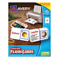 Avery® Custom-Print Flash Cards, Notched, 3" x 5", White, Pack Of 100 1 thumbnail image
