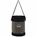 Ergodyne Arsenal® 5930T Web Handle Canvas Hoist Bucket With Top, 17" x 12-1/2", Gray