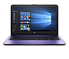 HP 15-ba000 15-ba011cy 15.6" LCD Notebook - AMD A-Series (7th Gen) A12-9700P Quad-core (4 Core) 2.50 GHz - 12 GB DDR4 SDRAM - 2 TB HDD - Windows 10 Home - 1366 x 768 - BrightView - Iris Purple - Refurbished
