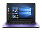 HP 15-ba000 15-ba011cy 15.6" LCD Notebook - AMD A-Series (7th Gen) A12-9700P Quad-core (4 Core) 2.50 GHz - 12 GB DDR4 SDRAM - 2 TB HDD - Windows 10 Home - 1366 x 768 - BrightView - Iris Purple - Refurbished 1 thumbnail image