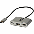StarTech.com USB C Multiport Adapter, USB-C to HDMI 4K, 100W PD Pass-Through, USB 3.0 Hub 5Gbps (1xC/1xA), US - CDP2HDUACP2 1 thumbnail image
