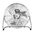 Brentwood Kool Zone 20" 3-Speed Floor Fan, 24" x 23-1/2", Chrome 1 thumbnail image
