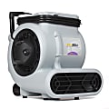 ProTeam ProBlitz XP 3-Speed AirMover With Telescoping Handle And Daisy Chain, 19-1/2”H x 20”W x 16-1/2”D, Gray/Purple 1 thumbnail image
