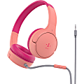 Belkin SoundForm Mini Wired On-Ear Headphones for Kids - Stereo - Mini-phone (3.5mm) - Wired - On-ear, Over-the-head - Binaural - Ear-cup - 4 ft Cable - Pink