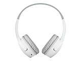 Belkin SoundForm Mini Wireless On-Ear Headphones for Kids - Stereo - Mini-phone (3.5mm) - Wired/Wireless - Bluetooth - 30 ft - On-ear, Over-the-head, Over-the-ear - Binaural - Ear-cup - 4 ft Cable - White