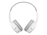 Belkin Wireless On-Ear Headphones for Kids AUD002btWH - Mini-phone (3.5mm) - Wired/Wireless - Bluetooth - 32.8 ft - On-ear - 4 ft Cable - White