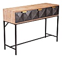 Zuo Modern Console Table, Rectangle, Antique/Black 1 thumbnail image