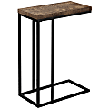 Monarch Specialties Zachary Accent Table, 25-1/4"H x 10-1/4"W x 18-1/4"D, Brown/Black 1 thumbnail image