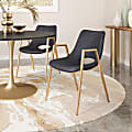 ZUO Desi Dining Chairs, Black/Gold, Set Of 2 Chairs 1 thumbnail image
