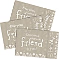 Barker Creek Thoughtfulness Awards & Bookmarks Set, 8-1/2" x 5-1/2", Friendship, Set Of 90 Awards