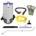 ProTeam Super Coach 10 Triangular 10 Qt Backpack Vacuum, With Xover Multi-Surface Telescoping Wand Tool Kit 1 thumbnail image