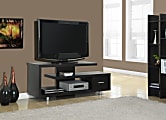 Monarch Specialties Art Deco TV Stand For TVs Up To 60", Cappuccino 1 thumbnail image