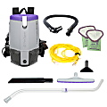ProTeam Super Coach Pro 6 Triangular 6 Qt. Backpack Vacuum, With Xover Multi-Surface Telescoping Wand Tool Kit 1 thumbnail image