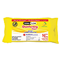 Gemma Cleaning And Disinfecting Wipes, Lemon Scent, Pack Of 72 Wipes