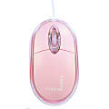 Urban Factory Krystal Mouse - Optical - Cable - Salmon Pink - USB 2.0 - 800 dpi - 3 Button(s)