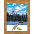 Amanti Art Wood Picture Frame, 22" x 28", Matted For 18" x 24", Carlisle Blonde