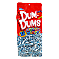 Dum Dums Blue Raspberry Lollipops, Party Light Blue Color, 12.8 Oz, Bag Of 75, Pack Of 2 Bags