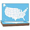 Flipside U.S. Map Unframed Dry-Erase Whiteboards, 12" x 18", White/Blue, Pack Of 12 1 thumbnail image