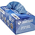 Hospeco SmartRags® Disposable Microfiber Towels, 35 Gram, 215 GSM, 16" x 16", Blue, 50 Towels Per Box, Case Of 8 Boxes 1 thumbnail image