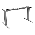 Lorell® Quadro Workstation Sit-to-Stand 3-Tier Base, Silver 1 thumbnail image