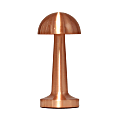 Simple Designs Mushroom Magic Mini Metal Dimming Rechargeable Cordless 4-Way Touch Sensor Dome Desk Lamp, 8-15/16"H, Copper 1 thumbnail image