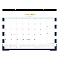 2025 Day Designer Monthly Desk Pad Calendar, 22" x 17", Rugby Stripe Navy, January To December, 148793 1 thumbnail image