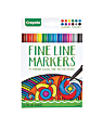 Crayola® Fine Line Markers For Adults, Assorted Classic Colors, Pack Of 12