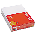 Universal® Bulk Scratch Pads, 8 1/2" x 11", Unruled, 200 Pages (100 Sheets), White, Pack Of 6