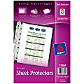 Avery® Diamond Clear Heavyweight Sheet Protectors For Mini Binders, 5 1/2" x 8 1/2", 7-Hole, Clear, Pack Of 25 1 thumbnail image